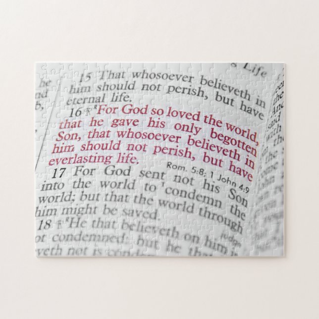 Puzzle John 3:16 (Horizontal)