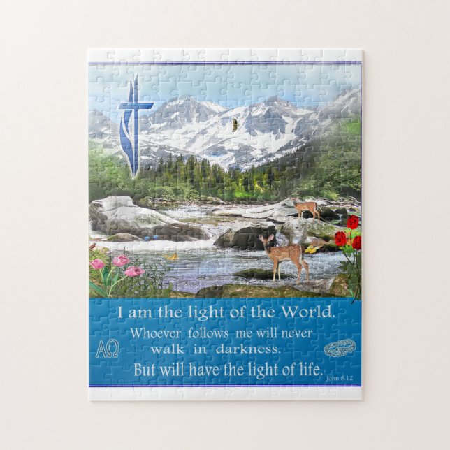 Puzzle John 8:12 (Vertical)