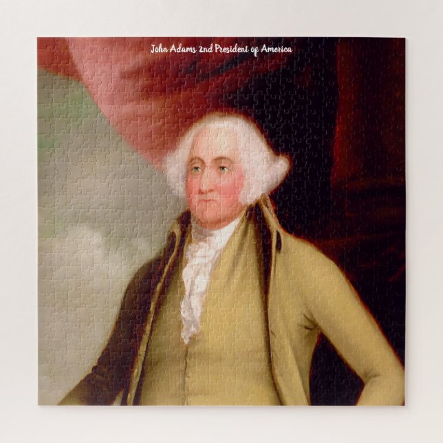 Puzzle John Adams 2e président des États-Unis. (Vertical)