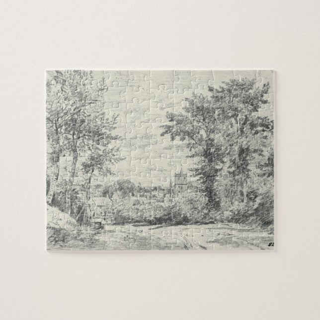 Puzzle John Constable | l'entrée dans Gillingham, Dor (Horizontal)