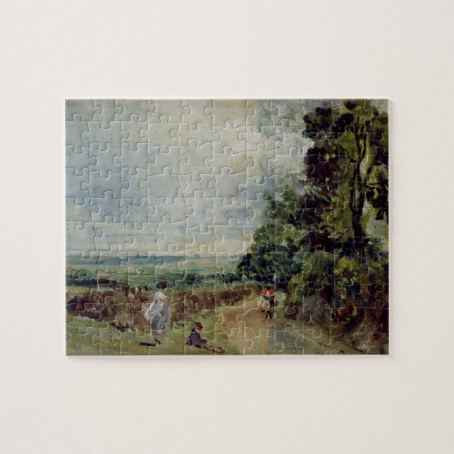 Puzzle John Constable | une route de campagne avec les (Horizontal)