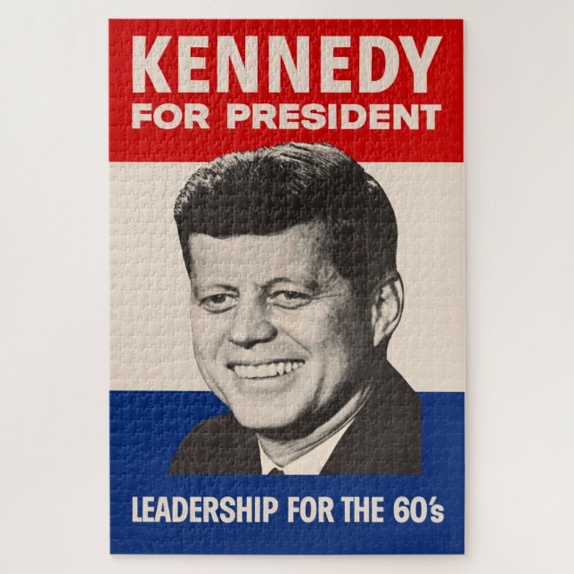 Puzzle John F. Kennedy Pour Le Président JFK Poster De Ca (Vertical)