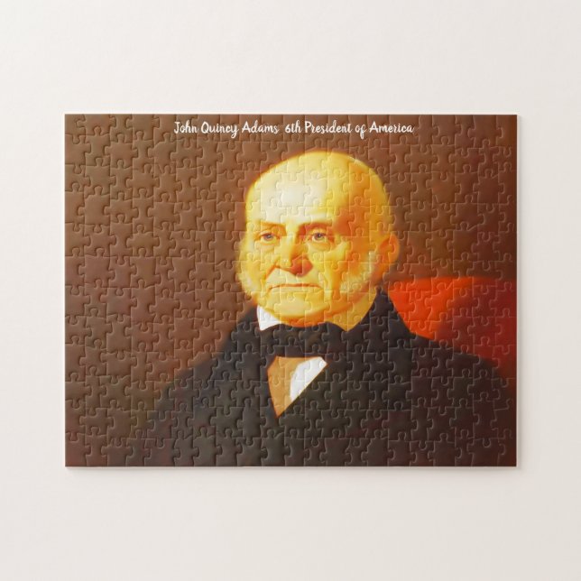 Puzzle John Quincy Adams 6e président de l'Amérique. (Horizontal)