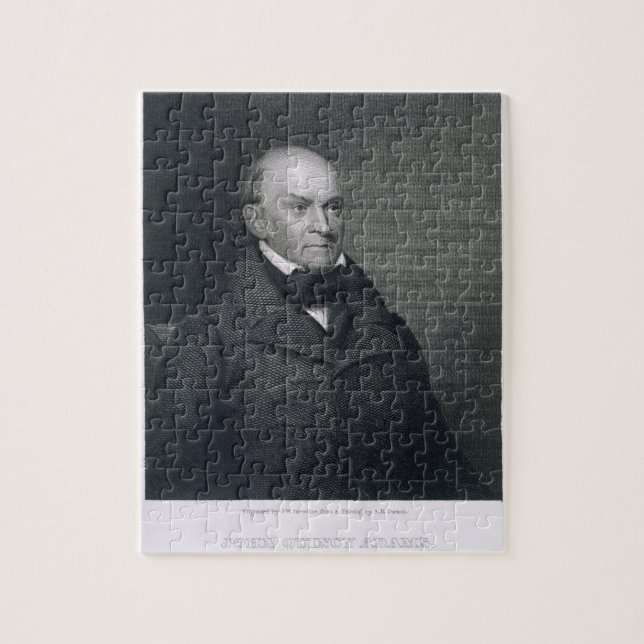 Puzzle John Quincy Adams, gravé par John Wesley Paradis (Vertical)