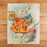 Puzzle John Tenniel | Le lapin blanc<br><div class="desc">Le lapin blanc,  illustration de "Alice au pays des merveilles" par Lewis Carroll | par John Tenniel | Lieu de l'art : Collection privée | Artiste anglais | Numéro de collection d'images : XCF264476</div>