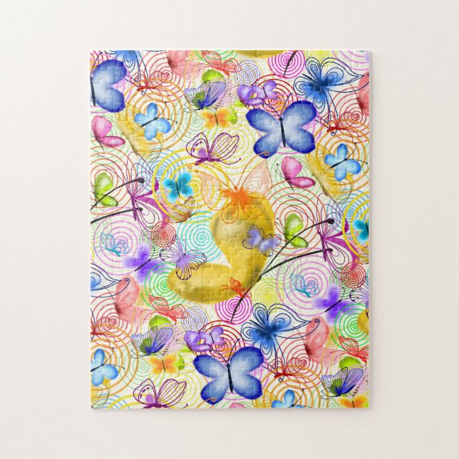 Puzzle Joie - Papillons - Printemps - (Vertical)