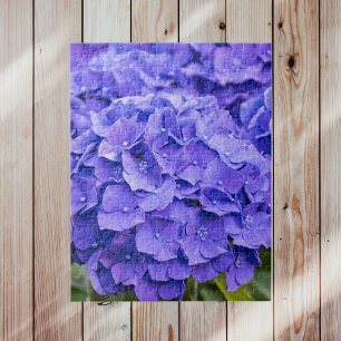Puzzle Joli bleu violet d'été Hydrangeas