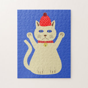 Puzzle Joli Chat de Noël