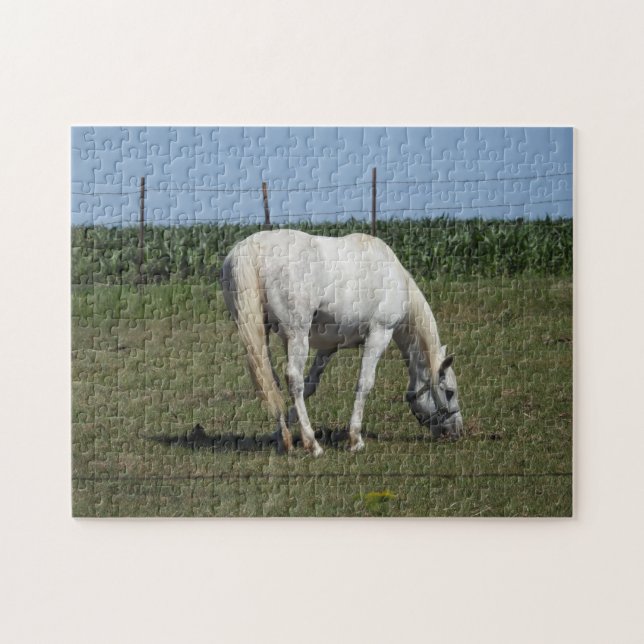 Puzzle Joli Cheval Blanc (Horizontal)