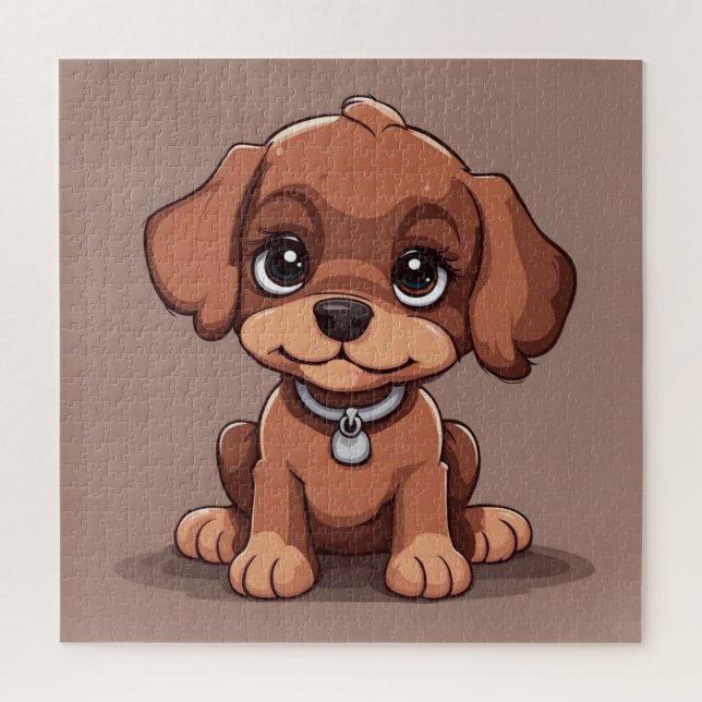 Puzzle Joli chiot brun (Vertical)