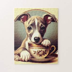 Puzzle Joli chiot Whippet