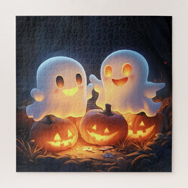 Puzzle Joli Éffrayant Halloween DFV Fantômes Fantastique (Vertical)