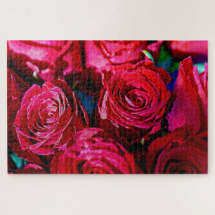 Puzzle Joli Ensemble De Roses Rouges