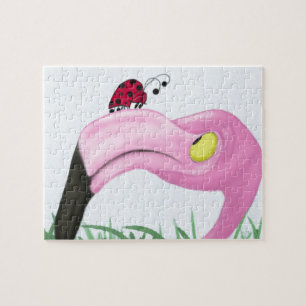 Puzzle Joli Flamant rose rose