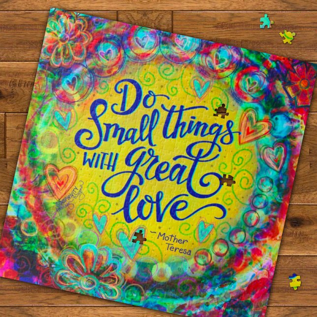 Puzzle Joli Floral Petites Choses Grand Amour Inspirivité (Créateur téléchargé)