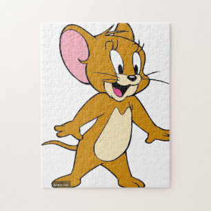 Puzzle Joli garçon et lapin blanc géant dans un jardin, p