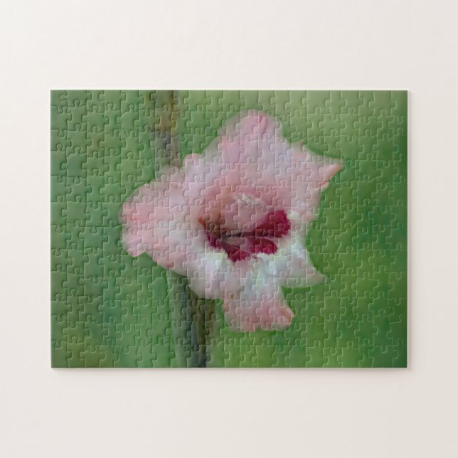 Puzzle Joli Gladiolus rose Flower Garden Art (Horizontal)