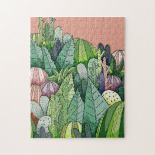 Puzzle Joli jardin de Cactus
