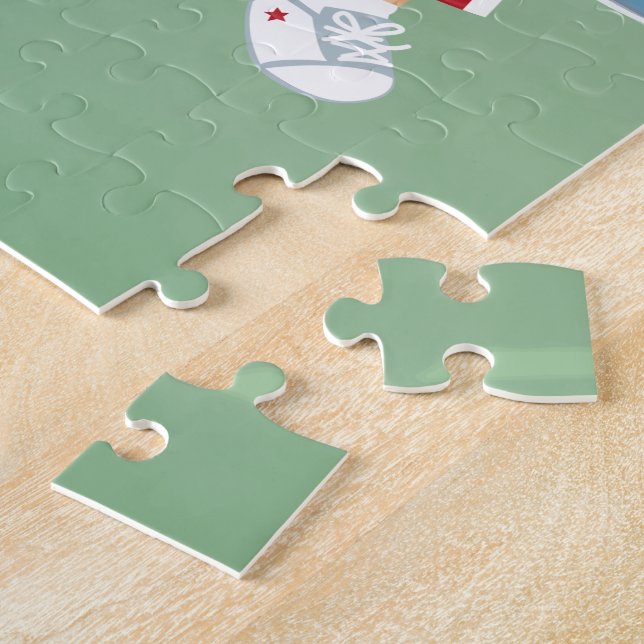 Puzzle Joli joueur de basketball maillot de basket rouge (Côté)