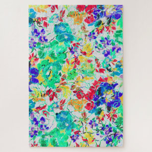 Puzzle Joli motif floral abstrait