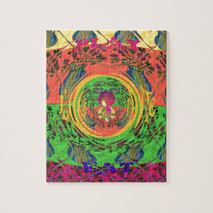 Puzzle Joli, Nice & Charmant Motif Floral Impression Arti