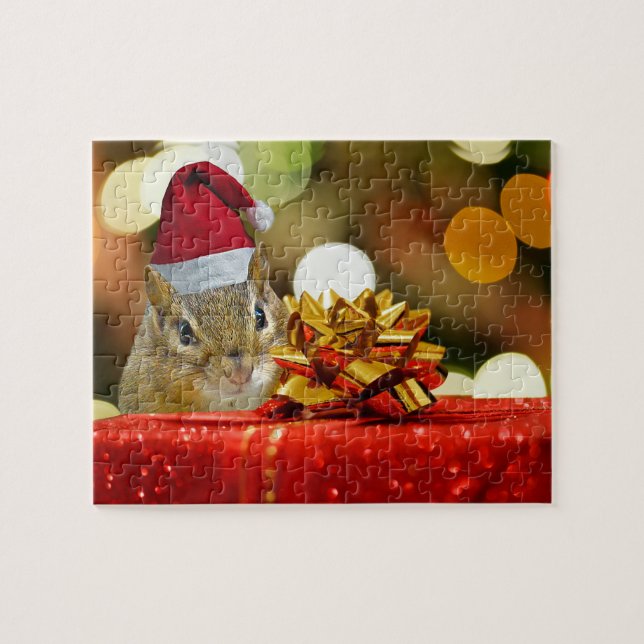 Puzzle Joli Noël Chipmunk (Horizontal)
