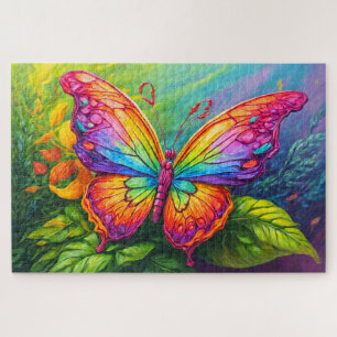 Puzzle Joli papillon artistique vibrant