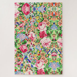 Puzzle Joli rose de peinture colorée