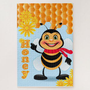 Puzzle Jolie abeille au miel