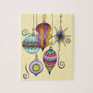 Puzzle Jolie décoration de Noël, élégante et fantaisie