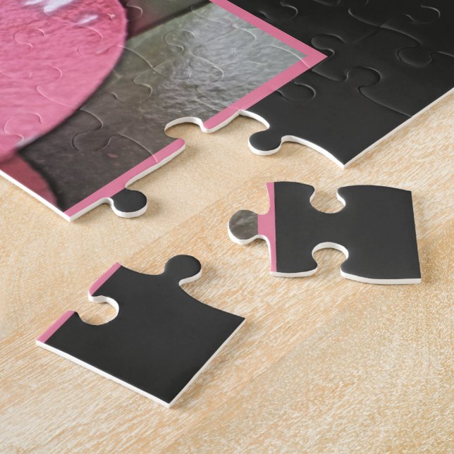 Puzzle Jolie, élégante fleur de camélia rose (Côté)