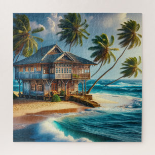 Puzzle Jolie maison de Cabine de plage