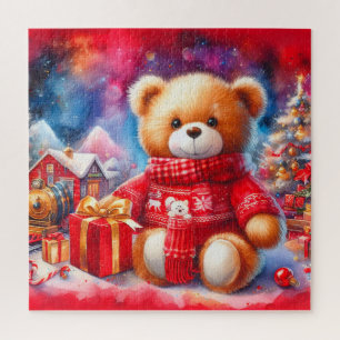 Puzzle Jolie Ours En Teddy Noël