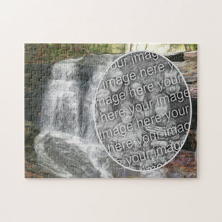 Puzzle Jolie peinture à l'huile de cascade Ajouter votre 