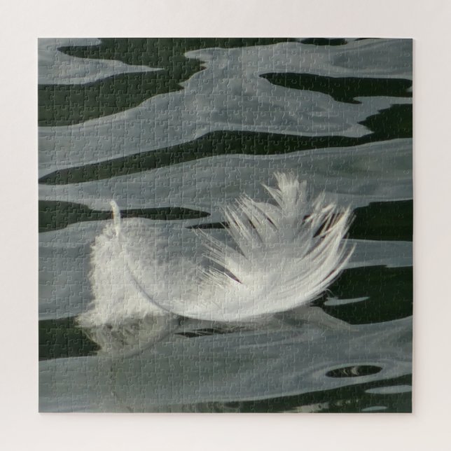 Puzzle Jolie plume blanche (Vertical)