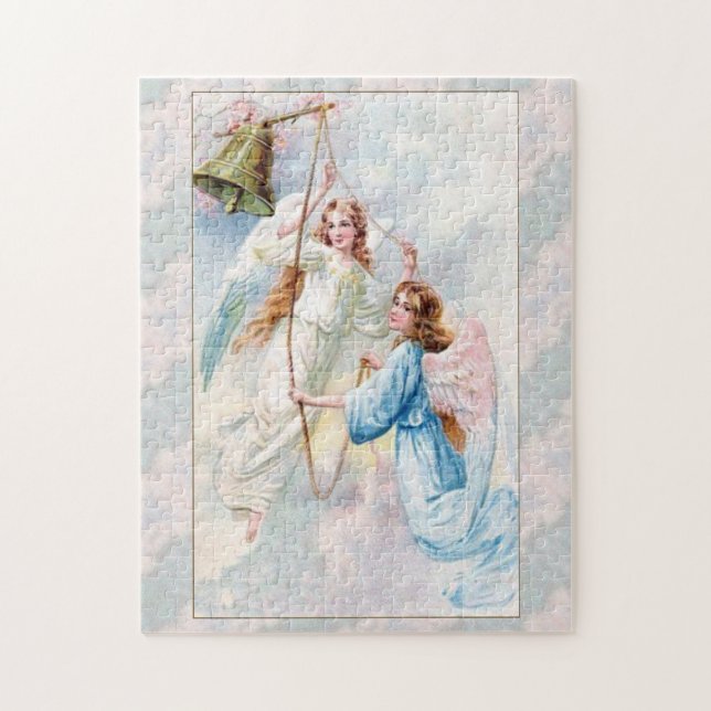 Puzzle Jolies Anges Avec Cloche (Vertical)