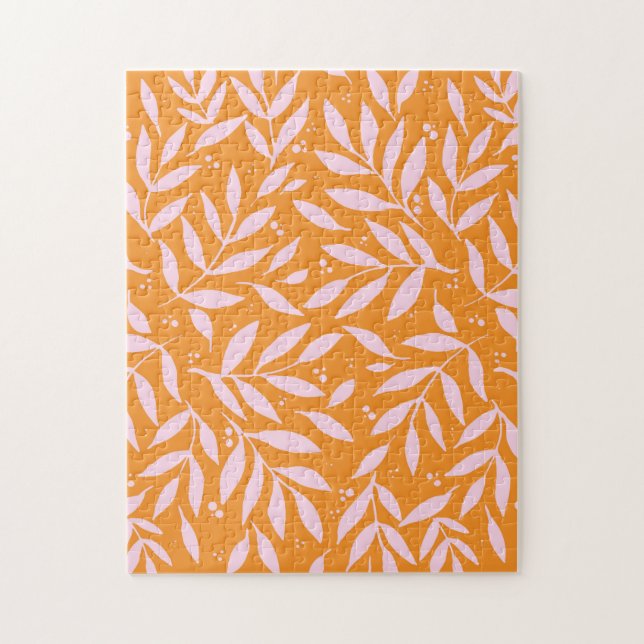 Puzzle Jolies branches - orange et rose (Vertical)