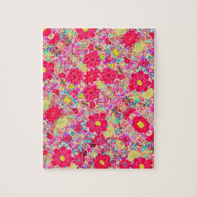 Puzzle Jolies fleurs colorées et lumineuses (Vertical)