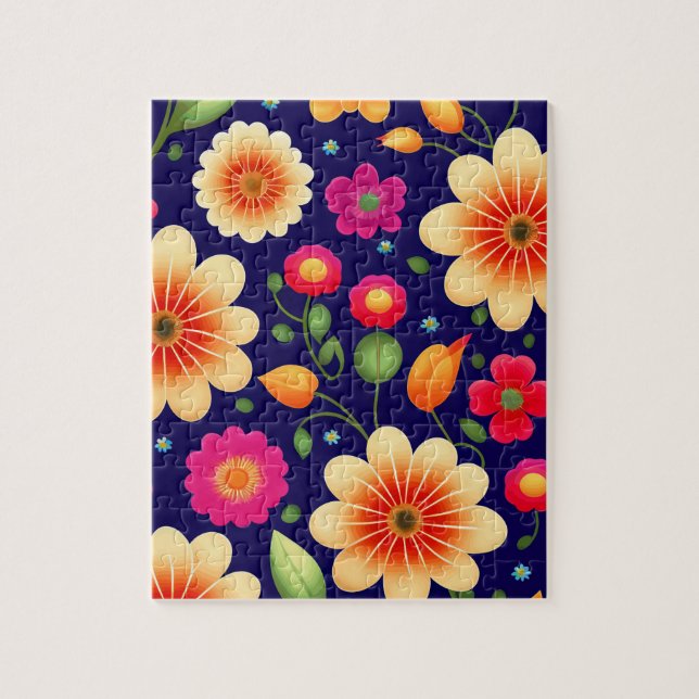Puzzle Jolies fleurs colorées florales (Vertical)