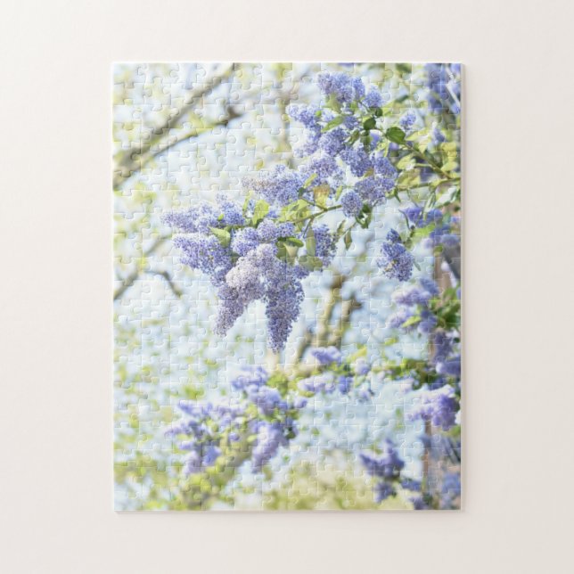 Puzzle Jolies fleurs printanières Arbre à fleurs violette (Vertical)