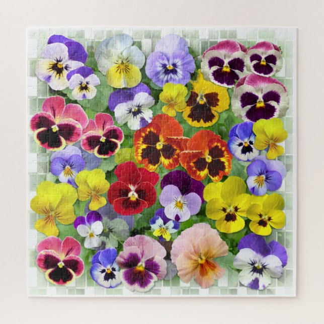 Puzzle Jolies Pansies (Vertical)