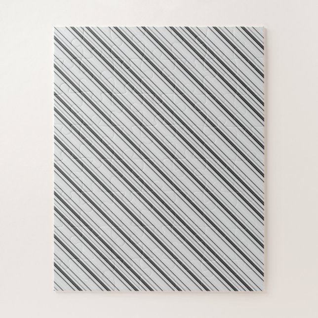 Puzzle Jolies rayures blanches grises (Vertical)
