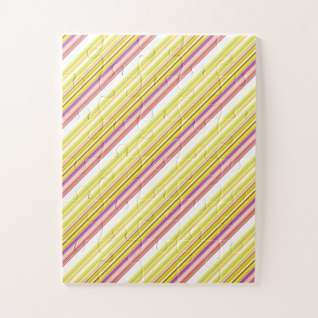 Puzzle Jolies rayures blanches jaunes  (Vertical)