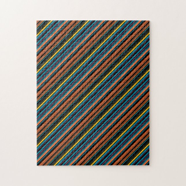 Puzzle Jolies rayures noir bleu (Vertical)