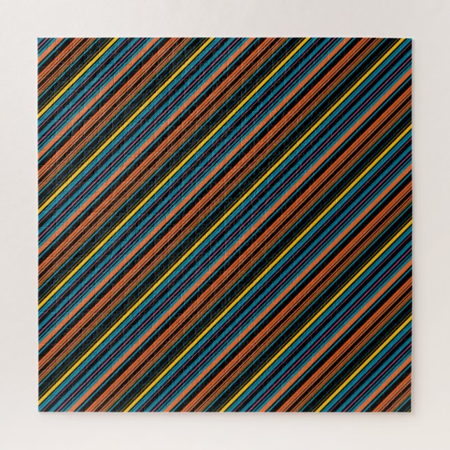 Puzzle Jolies rayures noires bleues (Vertical)
