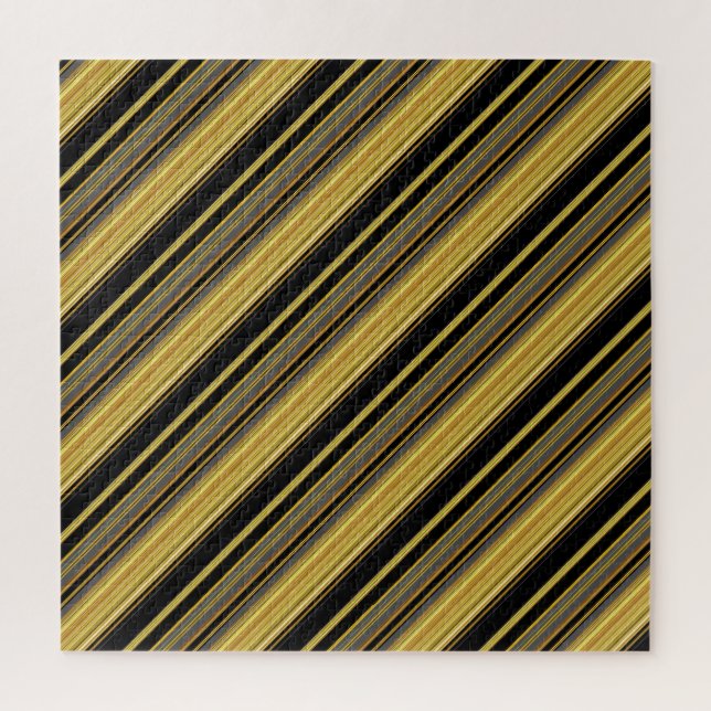 Puzzle Jolies rayures noires dorées (Vertical)