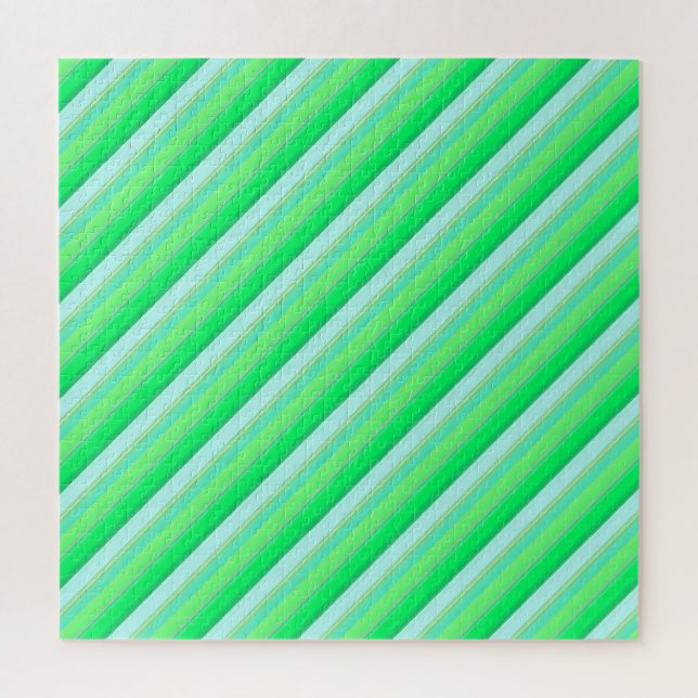 Puzzle Jolies rayures vert aqua (Vertical)