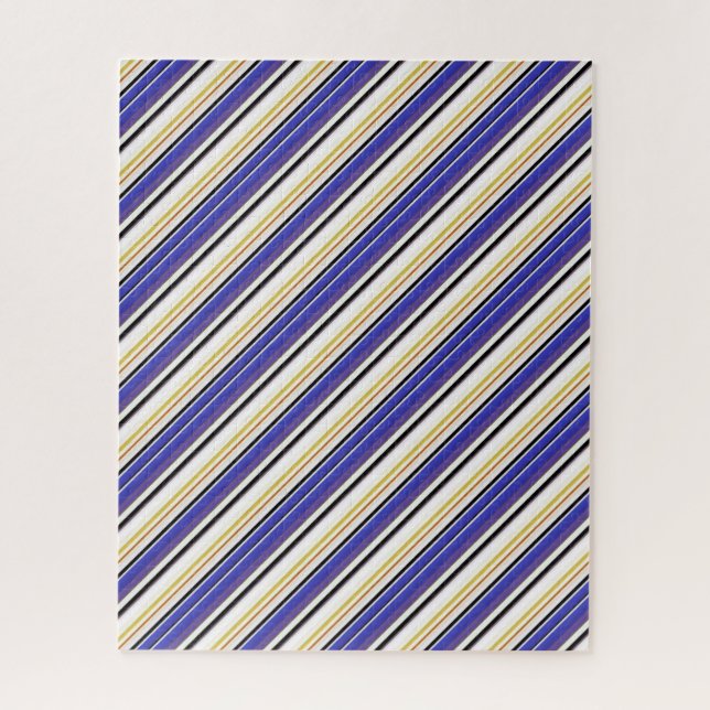 Puzzle Jolies rayures violettes blanches (Vertical)