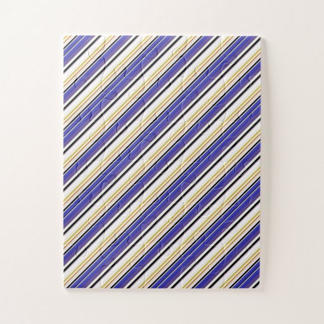 Puzzle Jolies rayures violettes blanches (Vertical)