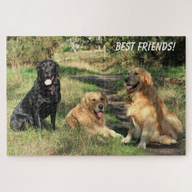 Puzzle Jolis Meilleurs Amis Chiens (Horizontal)